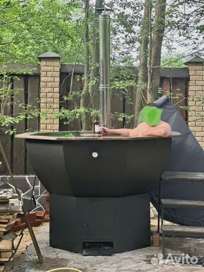 Банный чан с термокрышкой