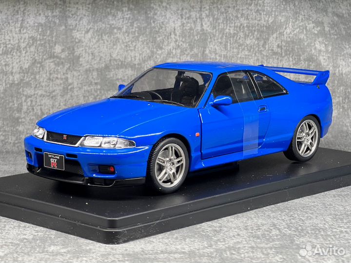 Модель Nissan skyline r33 1/24 white box