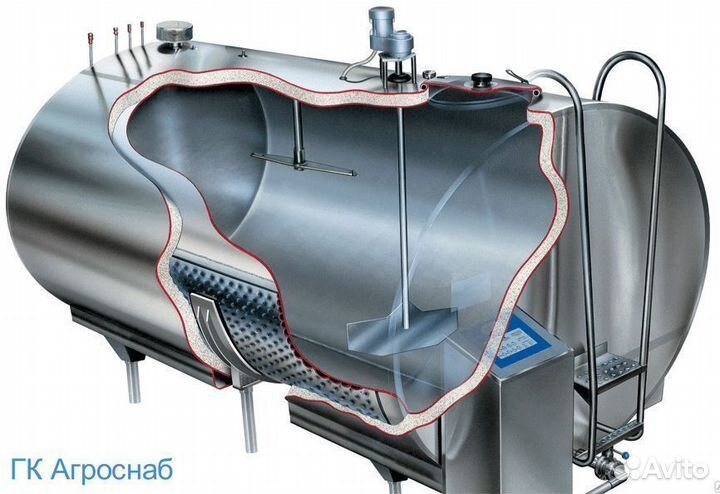 Охладитель молока закрытого типа