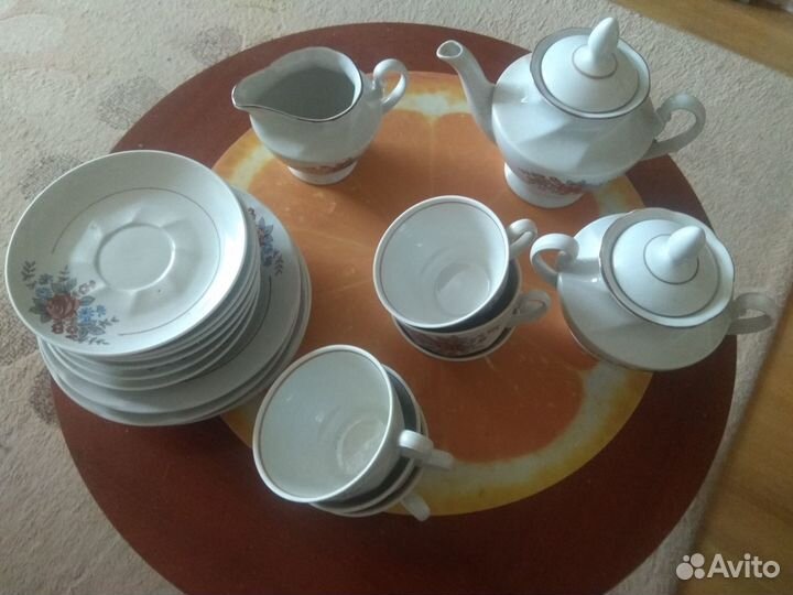 Сервиз чайный 21 предмет Рижский фарфоровый завод