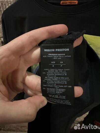 Лонгслив Heron Preston оригинал M-L черный