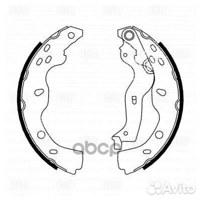 Колодки тормозные барабанные зад GF4737 Tri