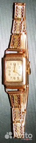 Золотые браслет и часы.583пробы СССР