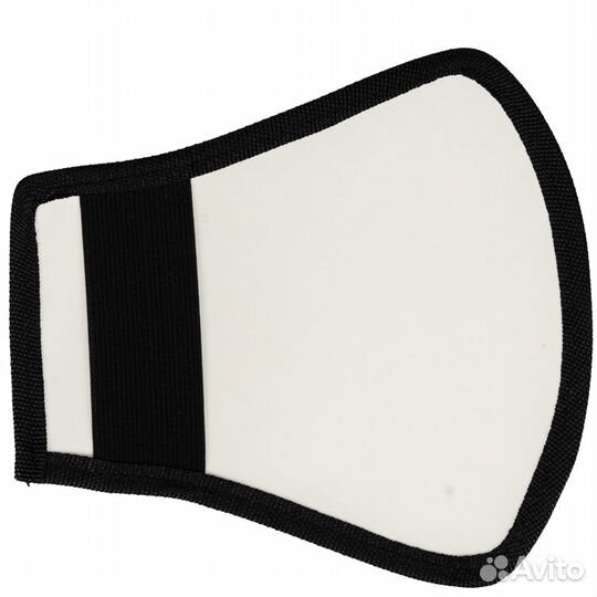 Рассеиватель-козырек на вспышку, белый-серебро