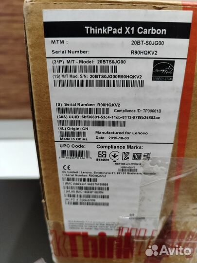 Lenovo ThinkPad X1 Carbon Gen3/i5/8/128/Новый