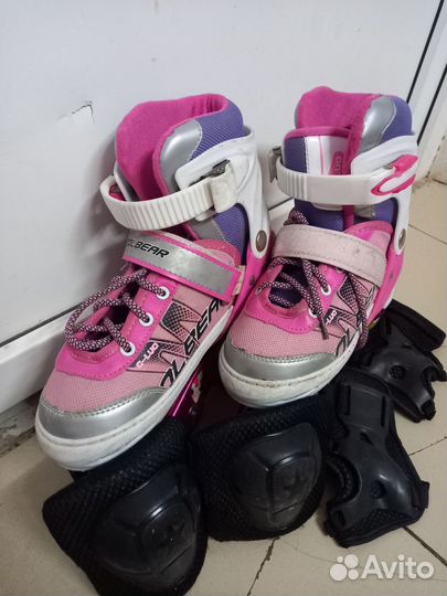 Роликовые коньки детские раздвижные