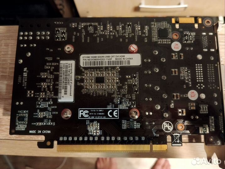 Видеокарта GTX 560 1024M gddr5