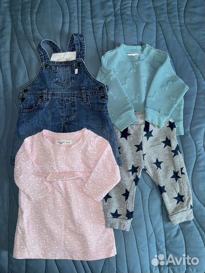 Вещи пакетом на девочку 62 68 74