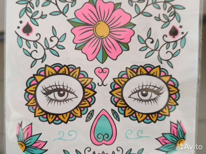 Временное тату (наклейка) на лицо