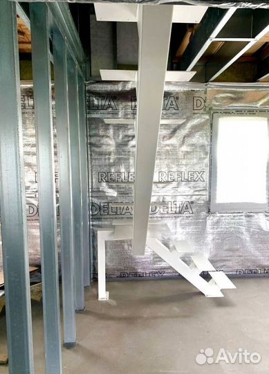 Забежная лестница с установкой