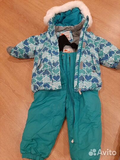 Зимний костюм для девочки, размер 92-98