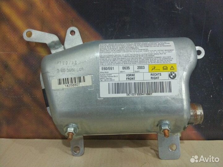 Подушка безопасности правая Bmw 525I E60 M54 2003