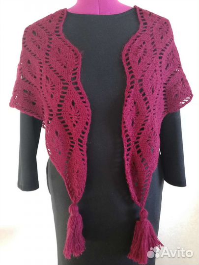 Вязаный платок бактус