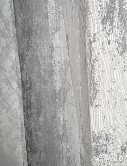 Тюль новая мрамор на отрез