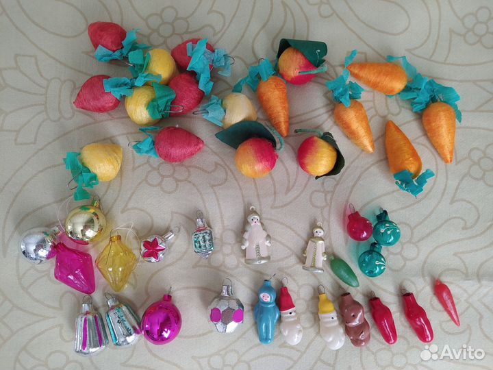 Набор ёлочных игрушек СССР г. Калинин