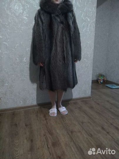 Шуба из енота