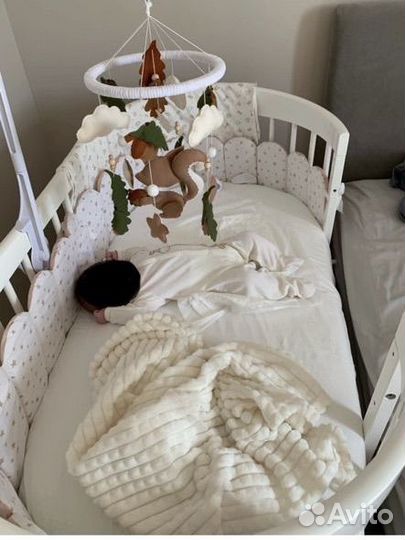 Детская кроватка трансформер с маятником 7в1