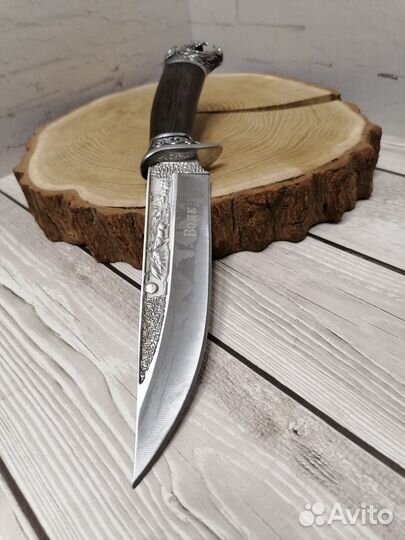 Нож охотник волк