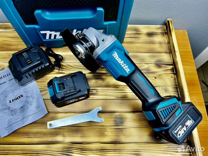 Аккумуляторная ушм болгарка makita