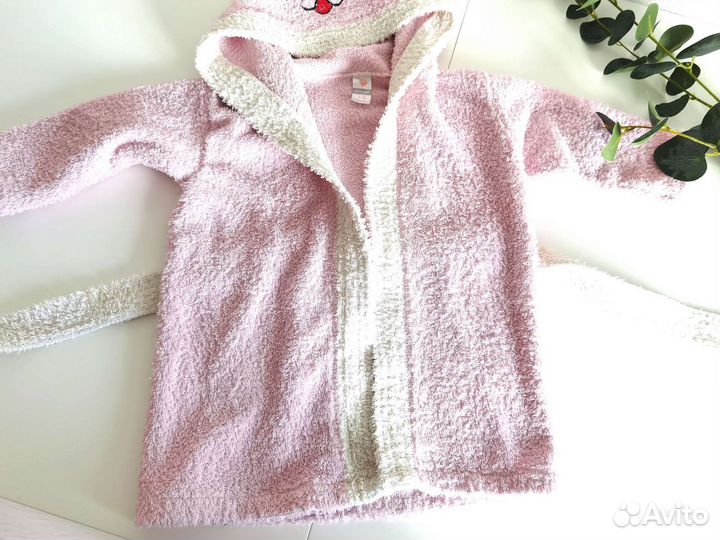 Детский махровый халат бу 1 2 года 80 86