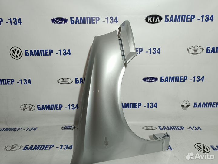 Крыло правое (пластик) LADA kalina 1 серебристый