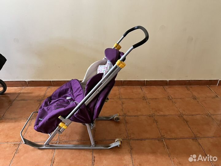 Детские санки коляска ника