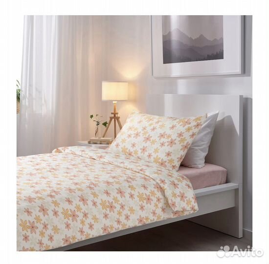 Скэрммал икеа постельное белье цветы