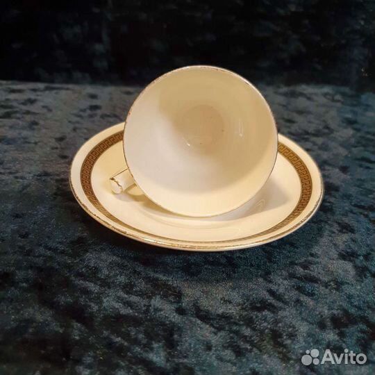 Кофейная пара, чашечка с блюдцем, 80е, Англия