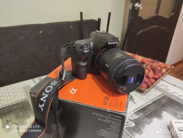 Зеркальный фотоаппарат Sony Alpha SLT-A58