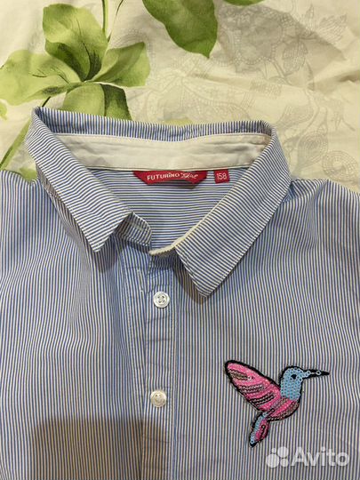 Блузка Futurino и футболка # Repost, р.158