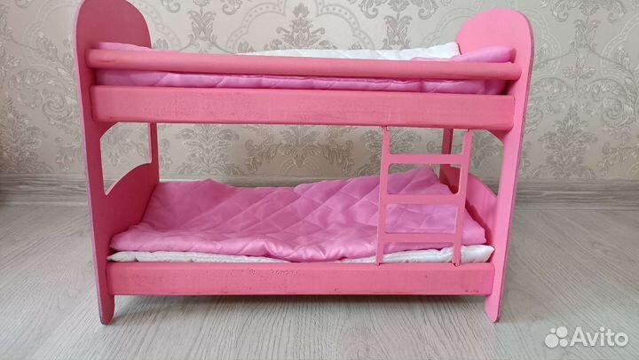 Кроватка деревянная + 2 к. постельного