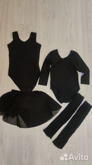 Купальник для танцев черный