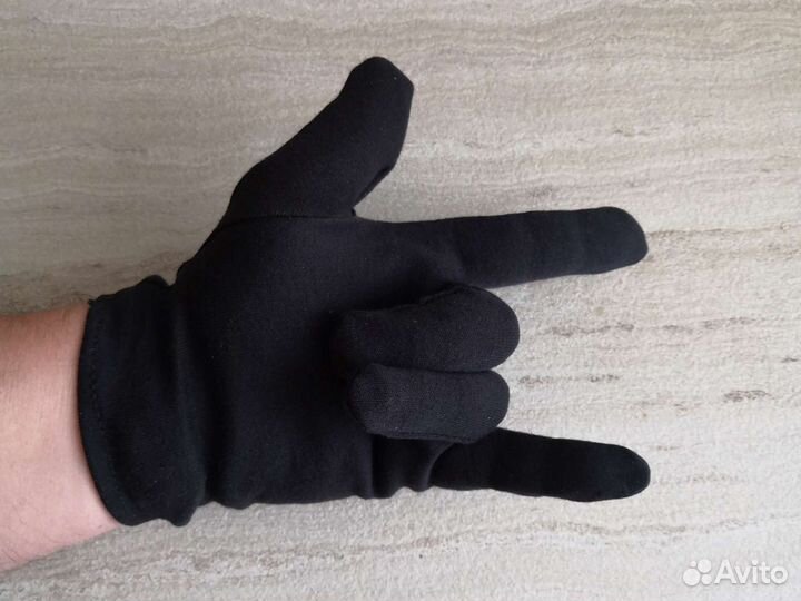 Перчатки хлопок черный