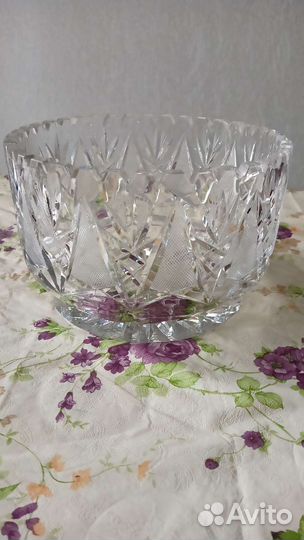 Салатник хрустальный СССР из ГДР