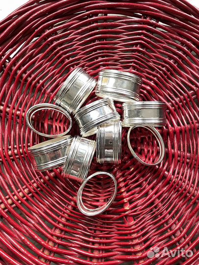 Кольца сервировочные. Серебрение