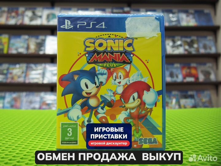 Sonic Mania Plus PS4 Новый В наличии