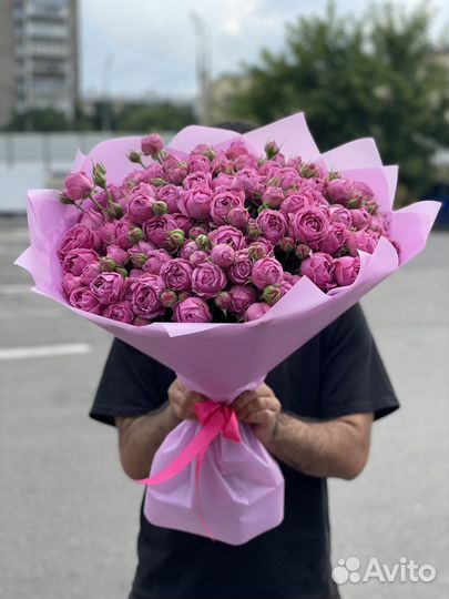 Кустовые пионовидные розы