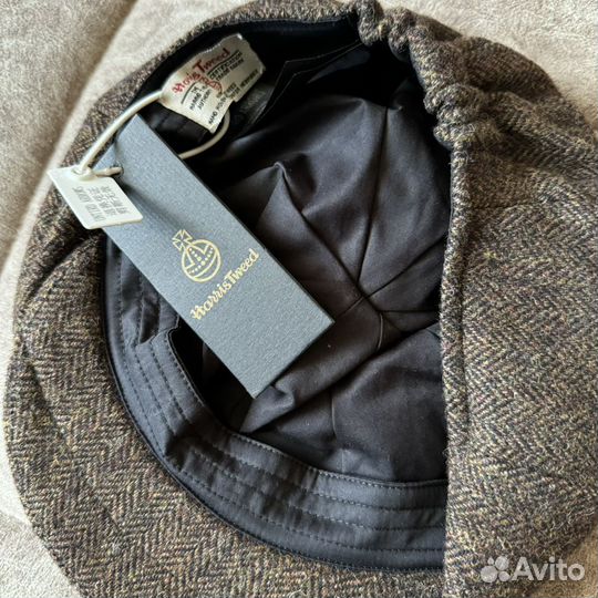 Твидовая кепка Harris Tweed