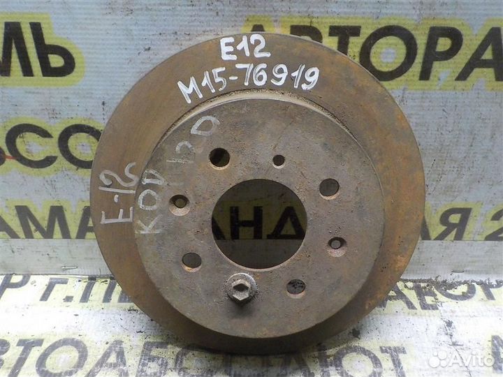 Диск тормозной задний Toyota Corolla (E120) 2000