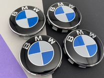 Колпачки на литые диски BMW 68 мм 4 шт эмблема бмв