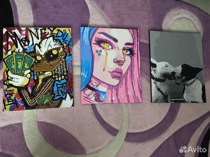 Готовые картины по номерам