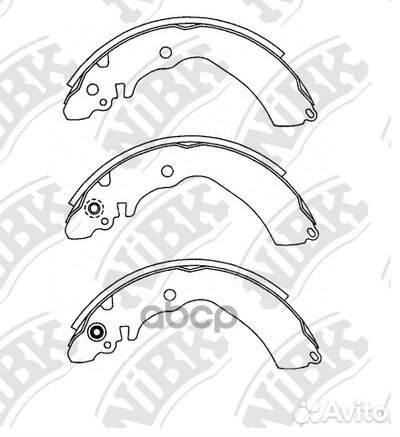 FN2367-nibk колодки барабанные Toyota Avanza 0