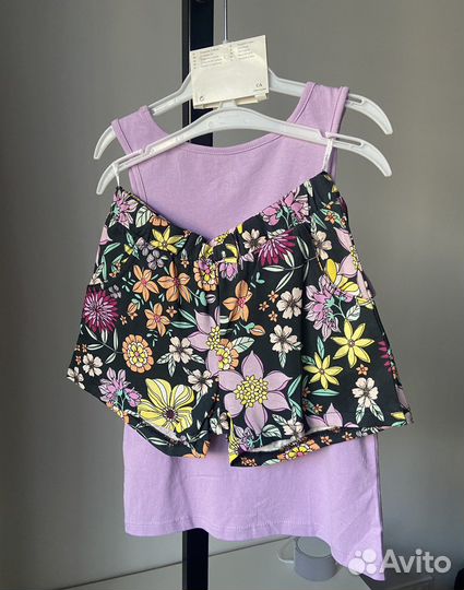 C&A хлопковый костюм на лето 128 140