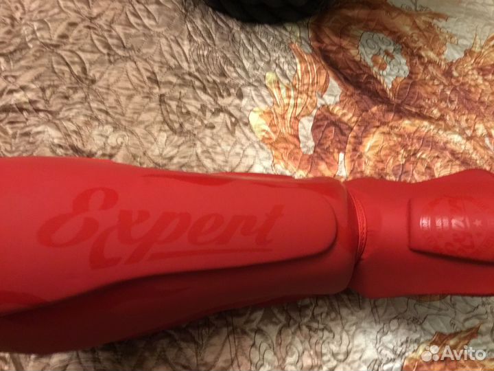 Защита голень-стопа expert, красный