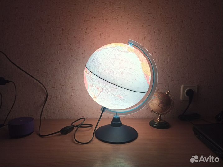 Глобус земли политический с подсветкой 25 см