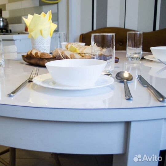 Прозрачная скатерть Гибкое стекло 95*45