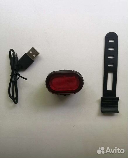 Вело фонарь задний usb