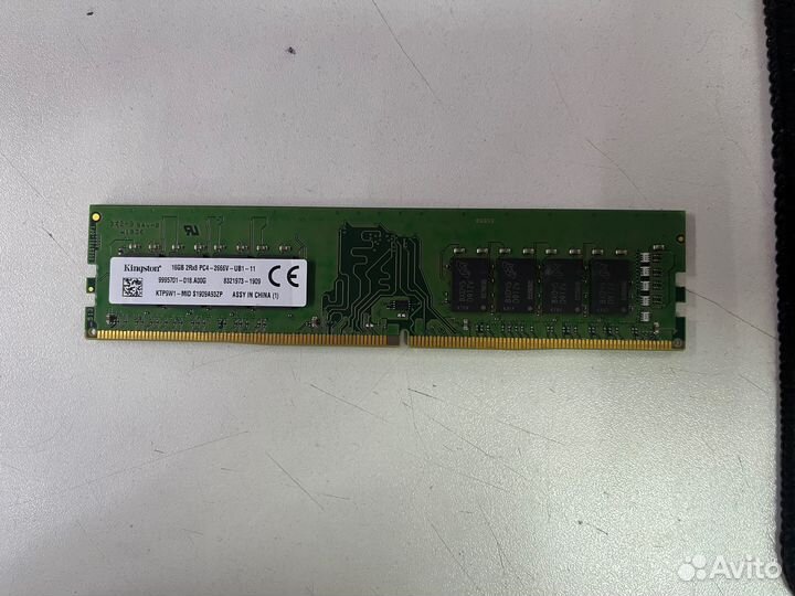 Память бу DDR4 16 gb 2666 mhz Kingston