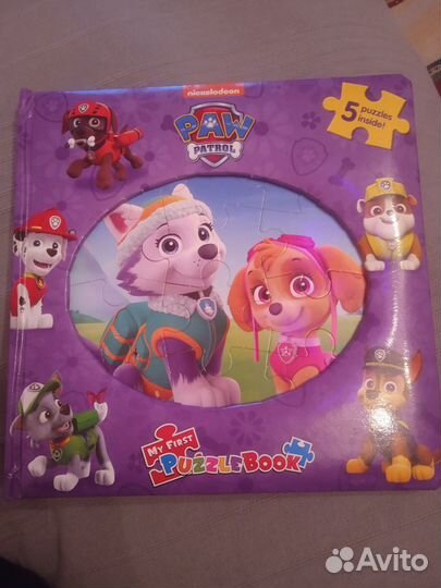 Книга пазл щенячий патруль на английском языке
