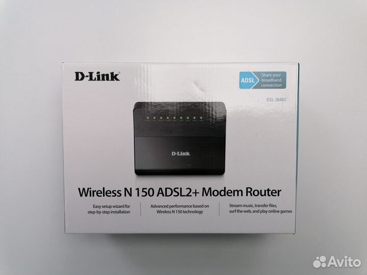 Wifi adsl роутер Dlink DSL-2640U